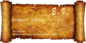 Engyel Viola névjegykártya
